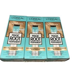 L'Oreal Paris Magic Root Rescue Hair Coloring Kit #8 Matches Medium Blonde 3 Pk